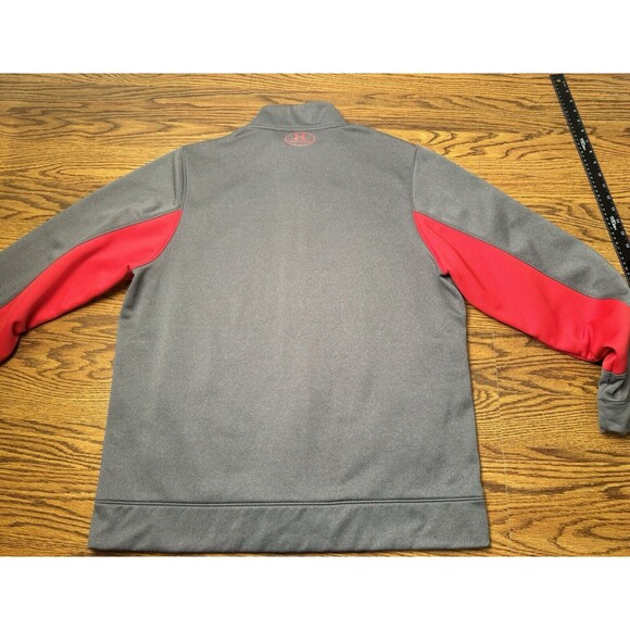 Under Armour Men's Large Full Zip Light Jacket Gray & Red SN: 1248905 2014 - Picture 12 of 15